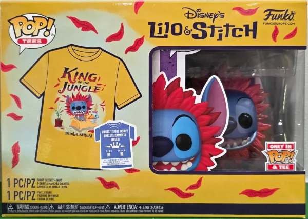 Funko Pop - Disney - T-shirt + Stitch as Simba 1461 (Taille M)