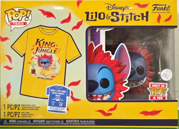 Funko Pop - Disney - T-shirt + Stitch as Simba 1461 (Taille S)